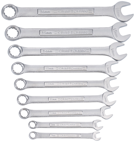 9 PC. METRIC WRENCH SET